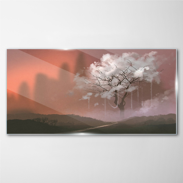 Obraz na skle Abstrakce strom