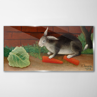 Obraz na skle Mrkev zvířecí králík