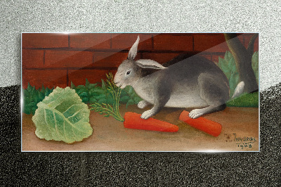 Obraz na skle Mrkev zvířecí králík