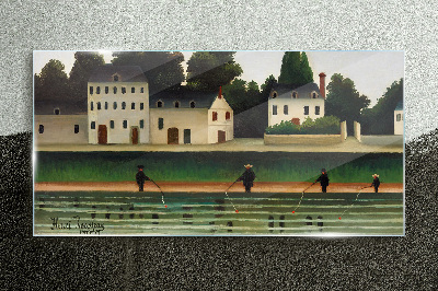 Obraz na skle Město rybář řeky