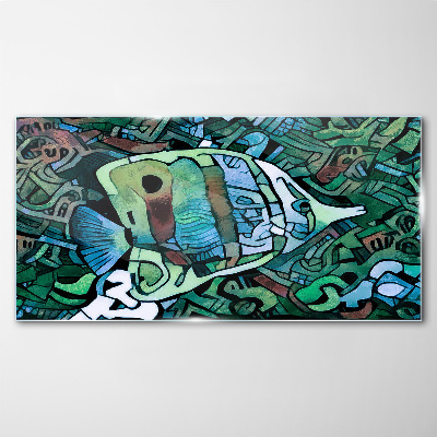Obraz na skle Abstrakce zvířat ryby