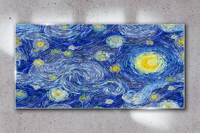Obraz na skle Abstrakce noční hvězda obloha