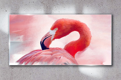 Obraz na skle Zvířecí pták Flaming