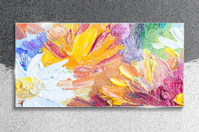 Obraz na skle Abstrakce květiny