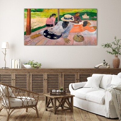 Obraz na skle Siesta tahiti paul gauguin