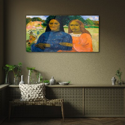 Obraz na skle Dvě ženy Paul Gauguin