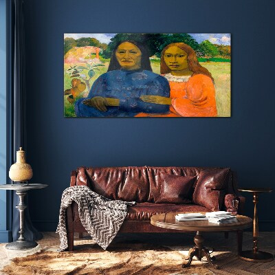 Obraz na skle Dvě ženy Paul Gauguin
