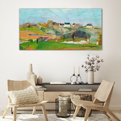 Obraz na skle Krajina v Le Pould Gauguin