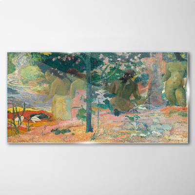 Obraz na skle Ztracený ráj Gauguin