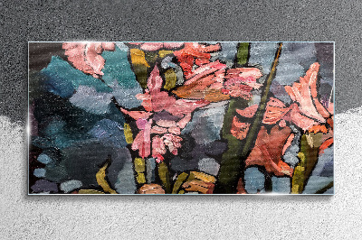 Obraz na skle Moderní květiny
