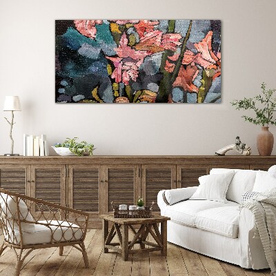Obraz na skle Moderní květiny