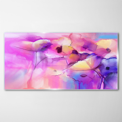 Obraz na skle Umění abstrakce květiny