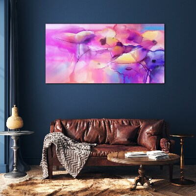 Obraz na skle Umění abstrakce květiny