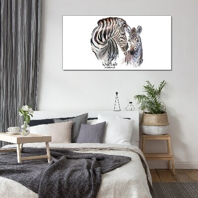 Obraz na skle Zebra ve volné přírodě