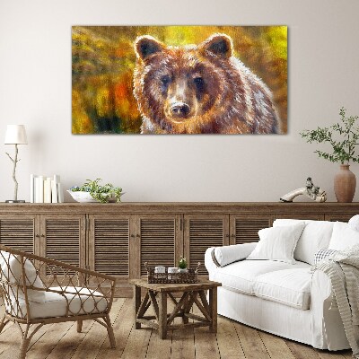 Obraz na skle Medvěd