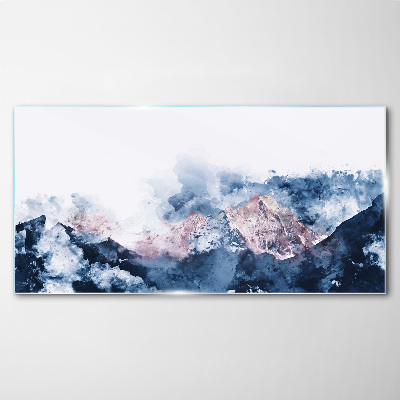 Obraz na skle Moderní akvarel hory