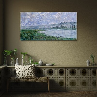 Obraz na skle Seina u Vétheuil Monet