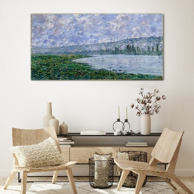Obraz na skle Seina u Vétheuil Monet