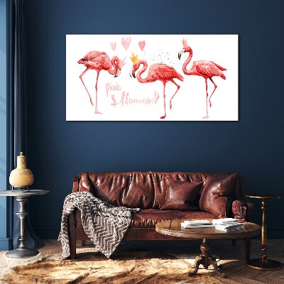Obraz na skle Zvířecí pták Flaming