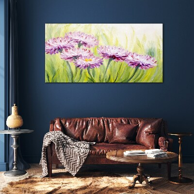 Obraz na skle Květiny rostlin trávy