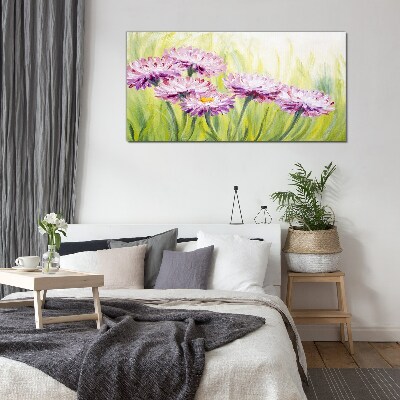 Obraz na skle Květiny rostlin trávy