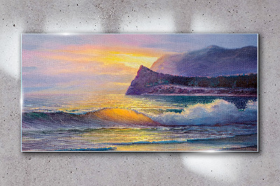 Obraz na skle Západ slunce nad oceánem