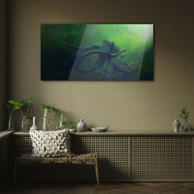 Obraz na skle vodní ryby chobotnice