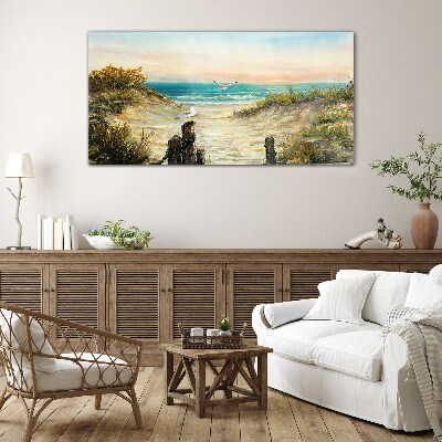 Obraz na skle Pobřeží pláže moře