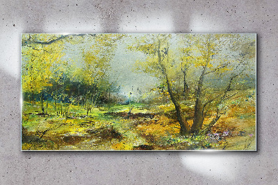 Obraz na skle Moderní abstrakce lesa