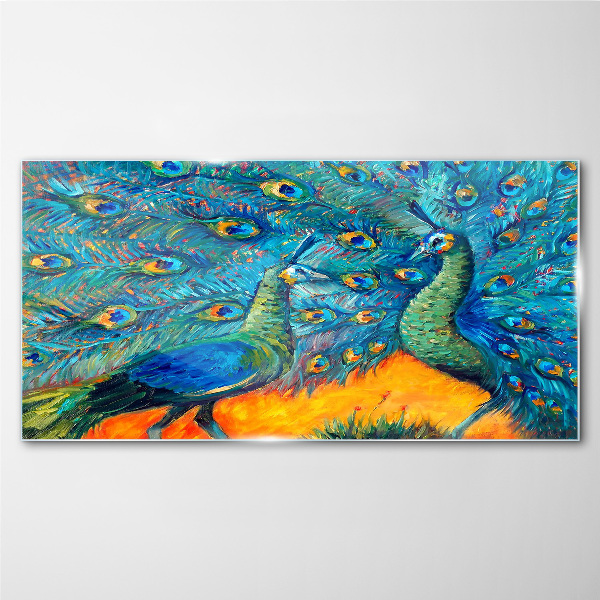 Obraz na skle Zvířata ptáci Peacock