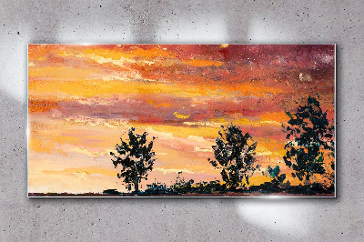 Obraz na skle Abstrakce strom Sky