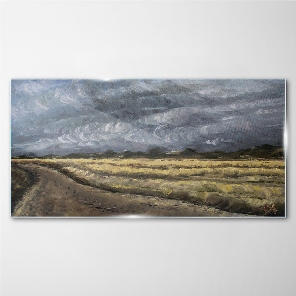 Obraz na skle Malování trávy krajina