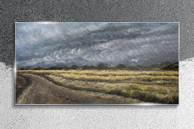 Obraz na skle Malování trávy krajina