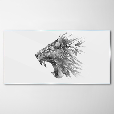 Obraz na skle Kreslení živočišného lva