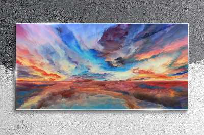 Obraz na skle Moderní mraky