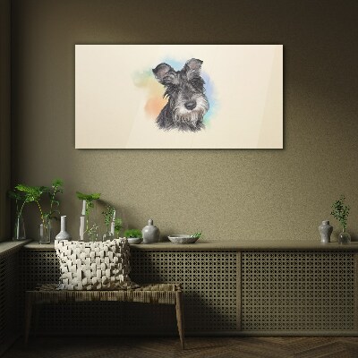 Obraz na skle Malování zvířecí pes