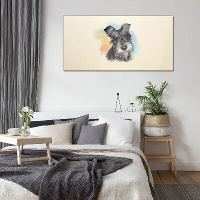 Obraz na skle Malování zvířecí pes