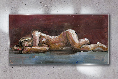 Obraz na skle Abstrakce Ženy anatomie