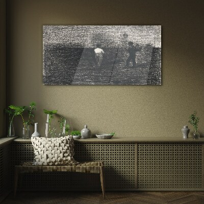 Obraz na skle Moderní rolníky Seurat