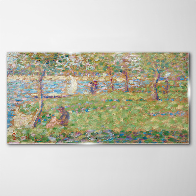 Obraz na skle Island Malování Seurat