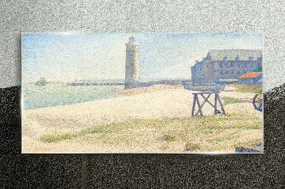 Obraz na skle Lighthouse Water