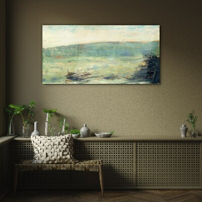 Obraz na skle Krajina v Saint Ouen Seurat