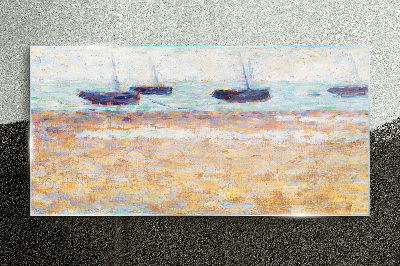 Obraz na skle Abstrakce pobřeží