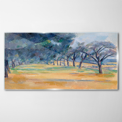 Obraz na skle Malování stromů příroda