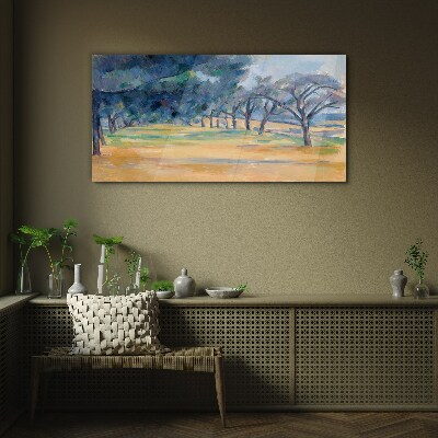 Obraz na skle Malování stromů příroda