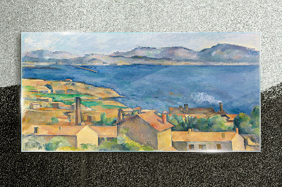 Obraz na skle Záliv Marseille Cézanne