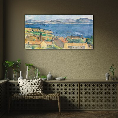 Obraz na skle Záliv Marseille Cézanne