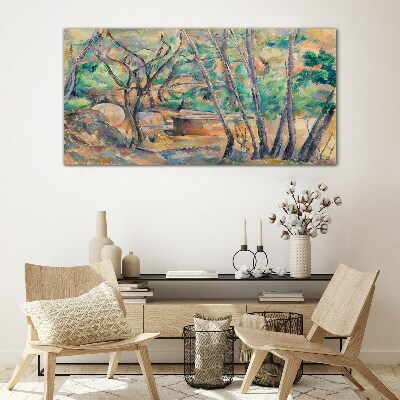 Obraz na skle Abstrakce Příroda stromů