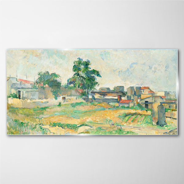 Obraz na skle Krajina Paříže Cézanne