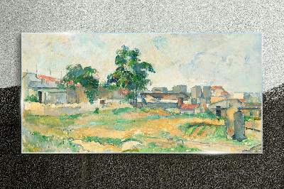 Obraz na skle Krajina Paříže Cézanne